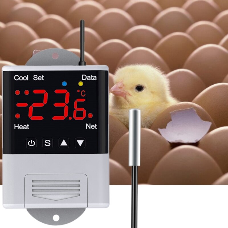 110v-230 vac 10a wifi digital termostat fjärrkontroll akvarium inkubator temperaturkontroll med ntc sensor