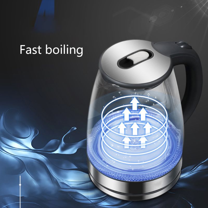 Automatische elektrische waterkoker glazen theefles 1500w krachtige snelkokende auto  y98b