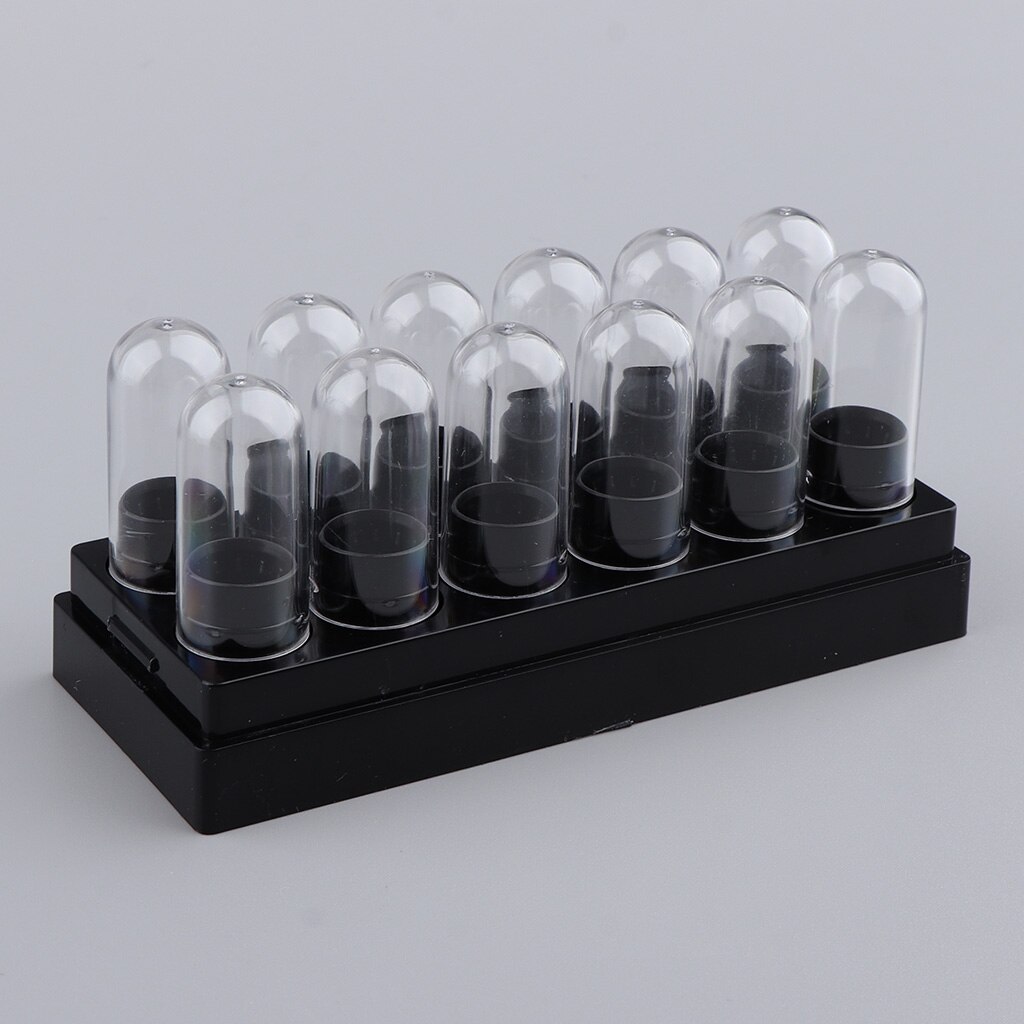 12 Slots Empty Plastic Lip Balm Tubes With Clear Lid Caps For Lipstick, Crayon, Chapstick, Homemade Lip Balm