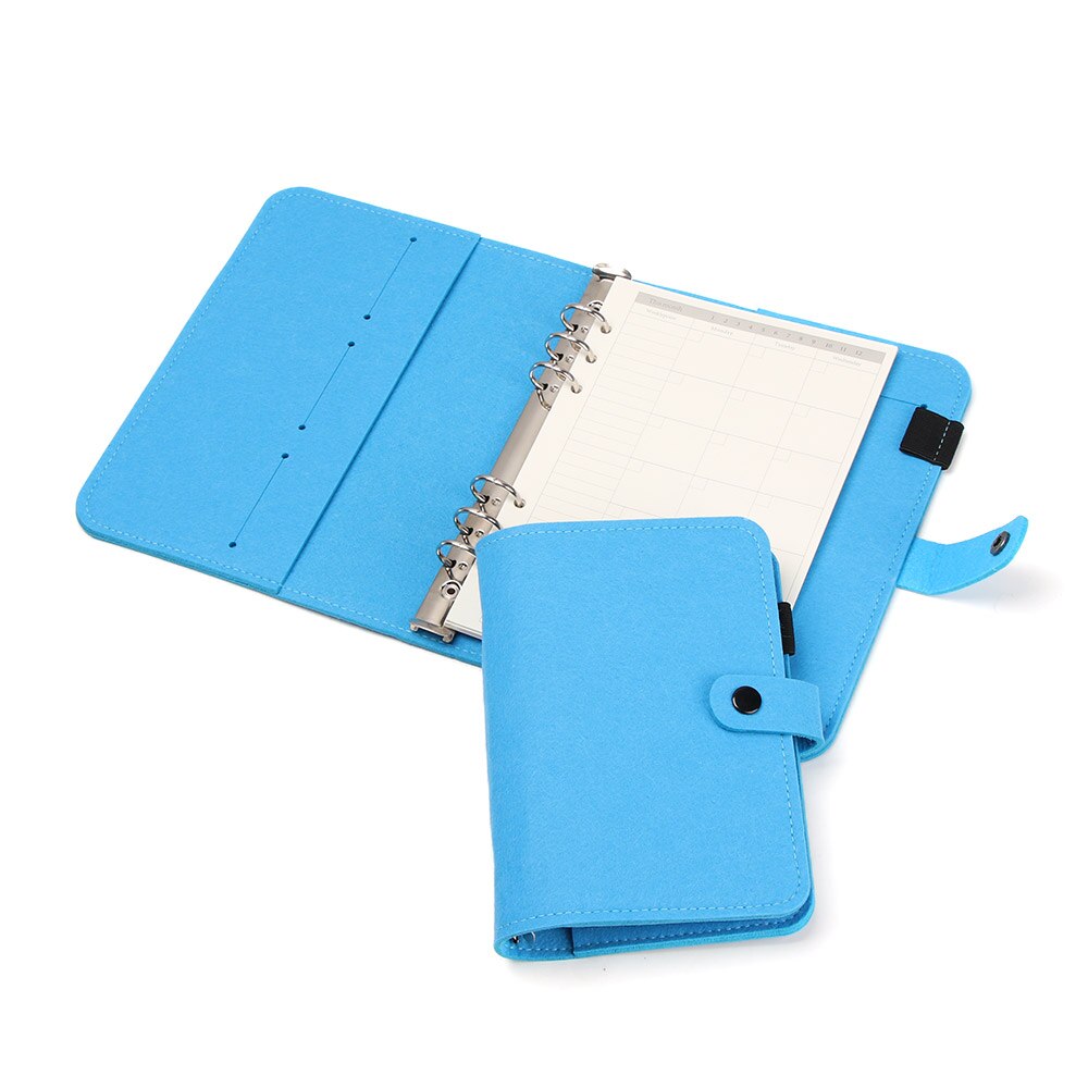 A5 A6 Vilt Shell Notebook Doek Stof Notebook Ringband Dagboek Notebook Papier Houder Draagbare Dagboek Briefpapier