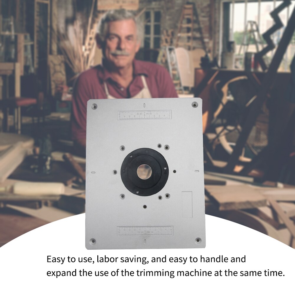 Planche à rabat pour gravure sur bois 300, réglage fin en aluminium, tondeuse bricolage bois, 235x9.5 * Machine de découpage mm