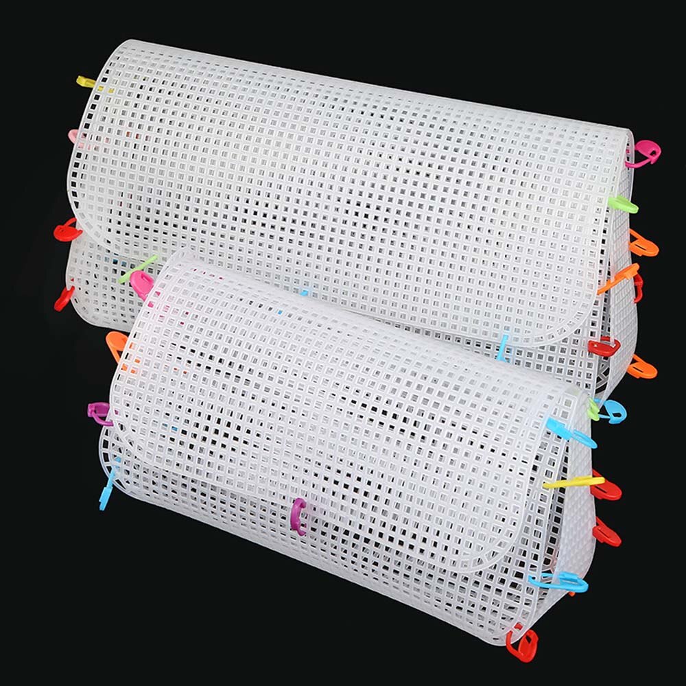DIY Woven Bag Grid Cross Stitch Plastic Template Sheet Gold Velvet Thread Woven Bag Can Be Cut Material Bag