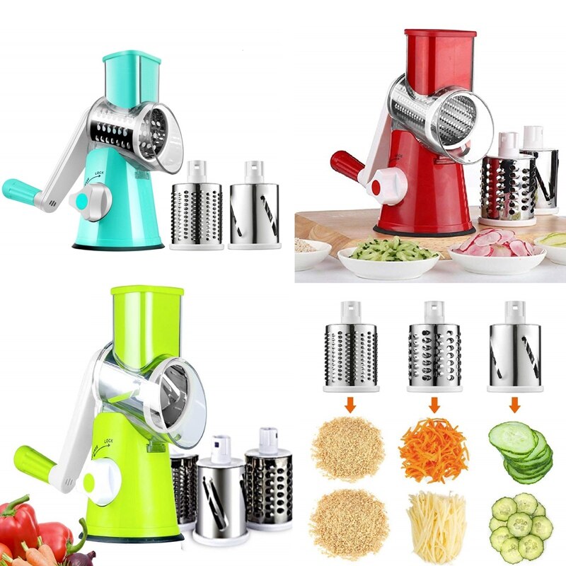 Multifunctionele Handleiding Plantaardige Spiral Slicer Chopper Slicer Kaas Rasp Groentesnijder Keuken Gereedschap