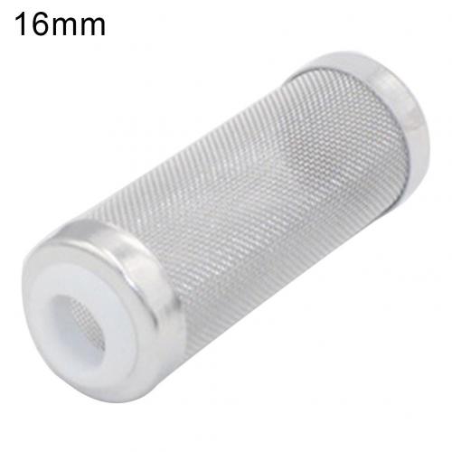 12/16mm Stainless Steel Fish Tank Aquarium Inlet Protect Shrimp Mesh Filter Net: White 16mm