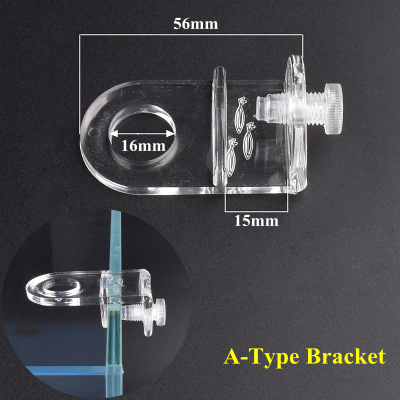 Support de Valve à flotteur à bille, 8 Types, support de serrage en verre pour Aquarium, Valve à flotteur pour Aquaculture, connexion, accessoire réglable: WHITE