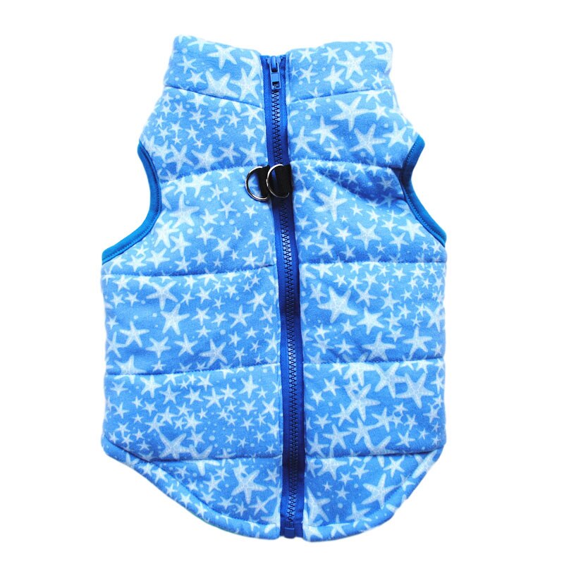 Waterproof Dog Coat Winter Dog Clothes for Small Dog Jacket Vest Costume Chihuahua Coat with Traction Buckle Pet Clothing Xs-Xl: Blue / XL