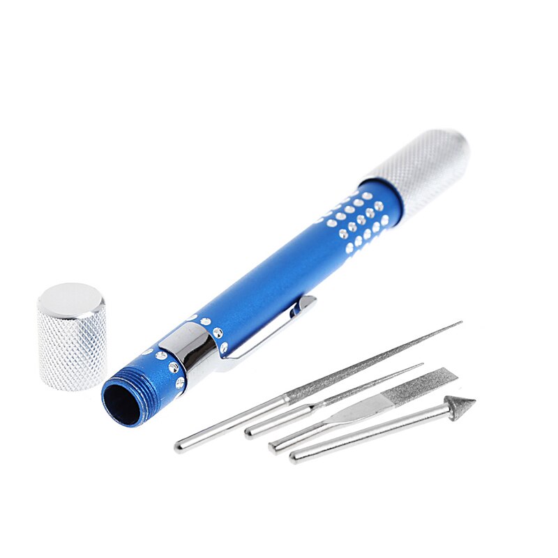 4 in 1 Diamond Grit Sharpener Needle File Set Files For Metal Glass Stone Jewelry Wood Carving Hand Tool