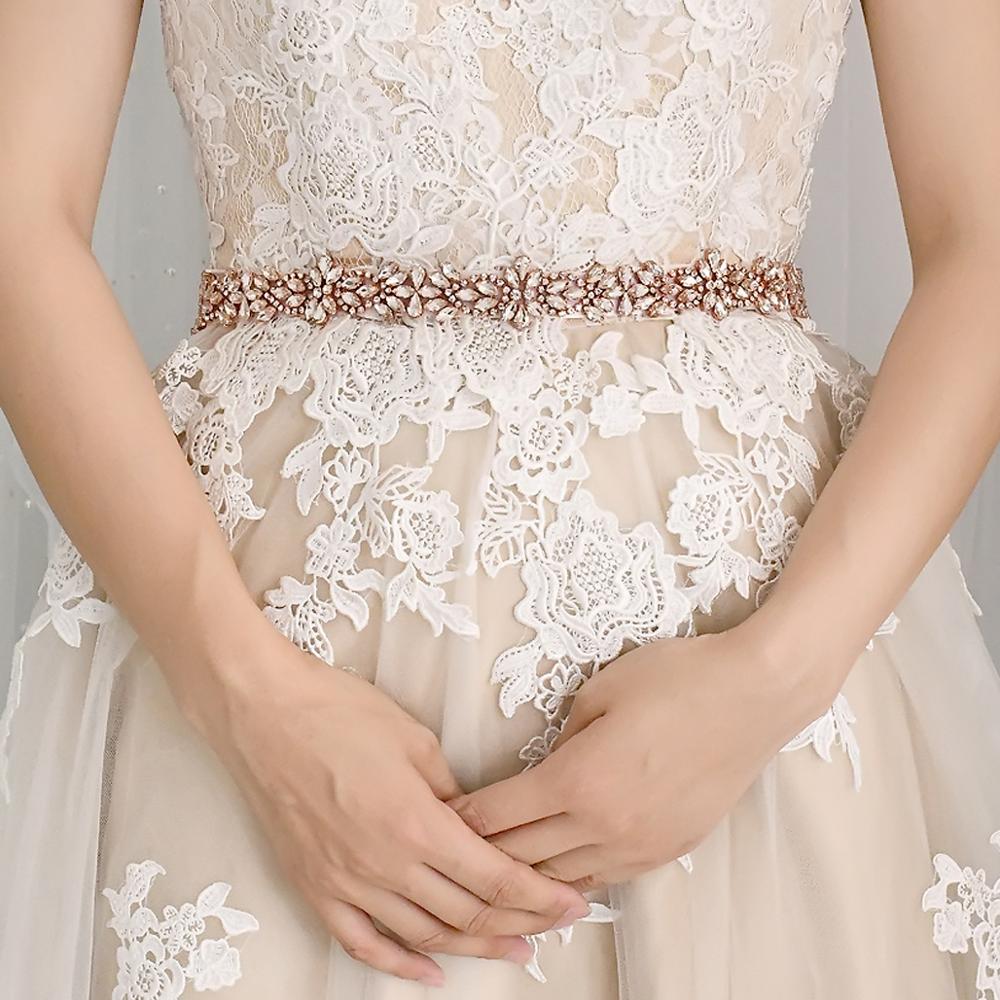 TRiXY S429 różbyć winnym złoto dżetów pas pas ślubny diament szarfa pasek robić sukni ślubnej kość słoniowa aplikacja ślubna na akcesoria ślubne