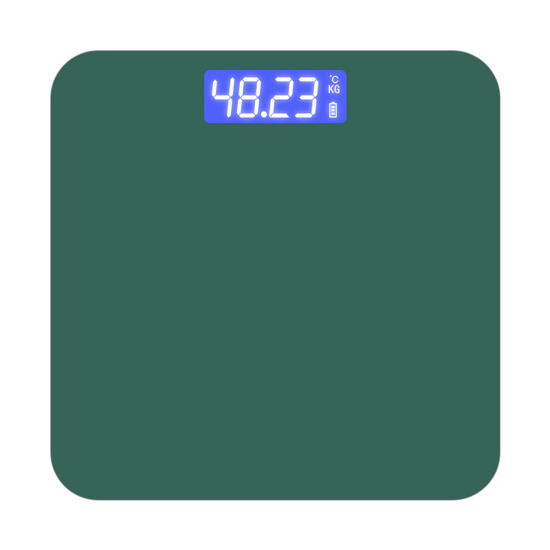 Digital Bathroom Scale 7 Styles Intelligent LCD Display High-Strength Weighing Scales with Temperature Feature Weight management