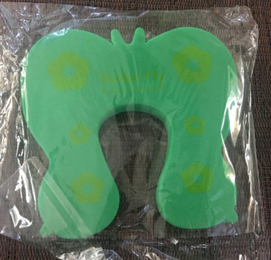 Abrazadera de seguridad para niños de dibujos animados para puerta, pinza para mano, tope de seguridad para bebés, lindo Animal, Clip para puerta de seguridad: Green
