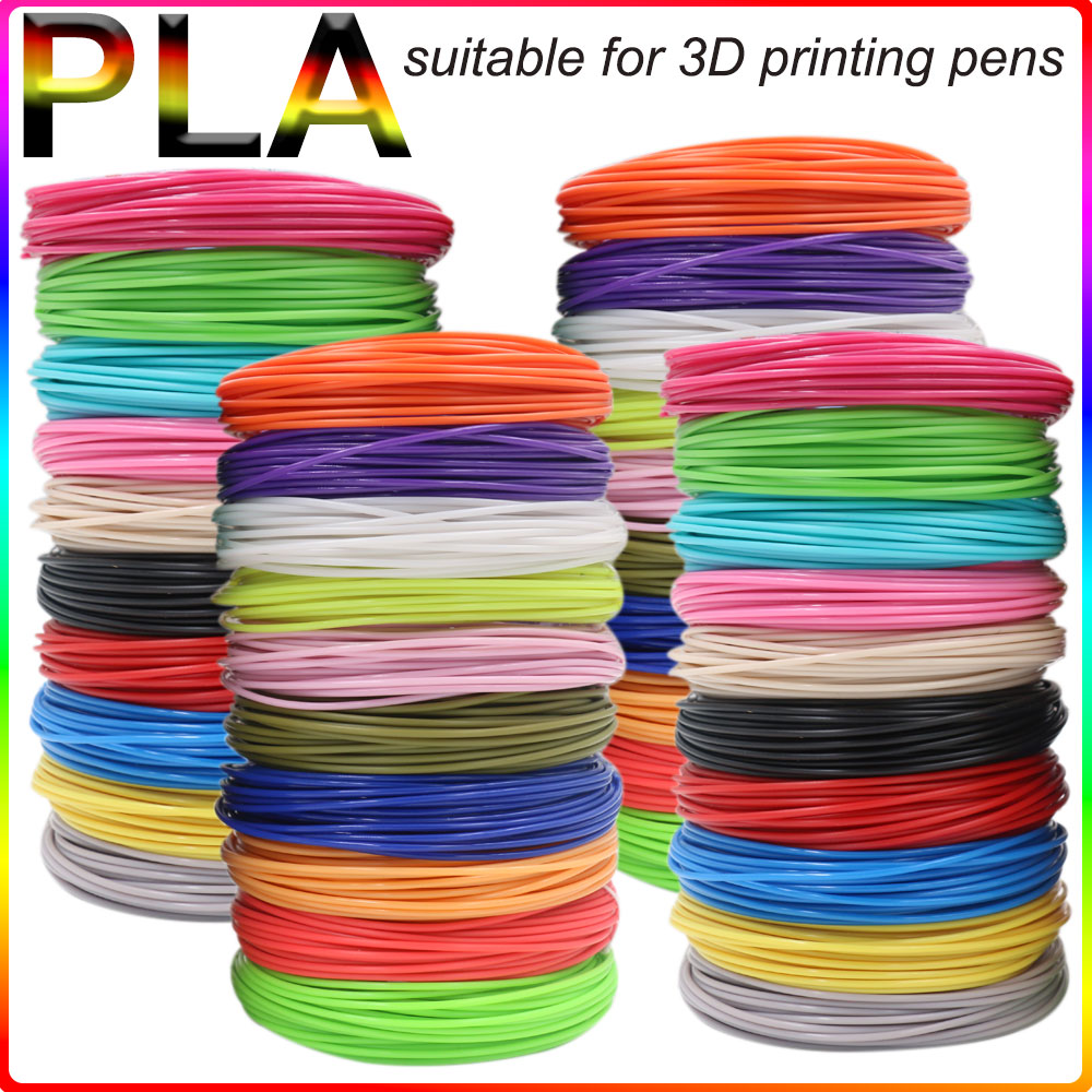 3d pennor levererar pla-filament för 3d pennors utskrift 50m 100m 150m 200m luktfri och säker plastpåfyllning för barns utskriftspenna