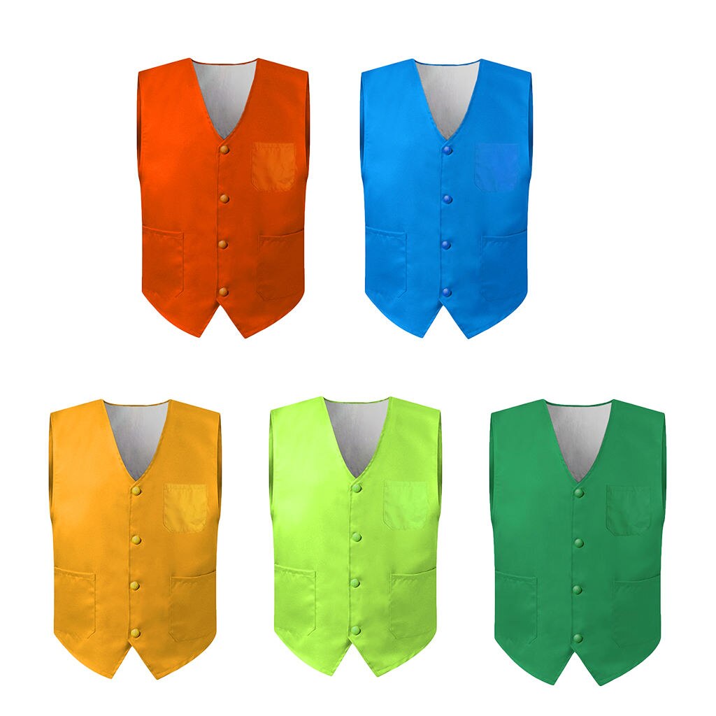 V-shaped Volunteer Activity Vest Supermarket Uniform Vest Clerk Workwear