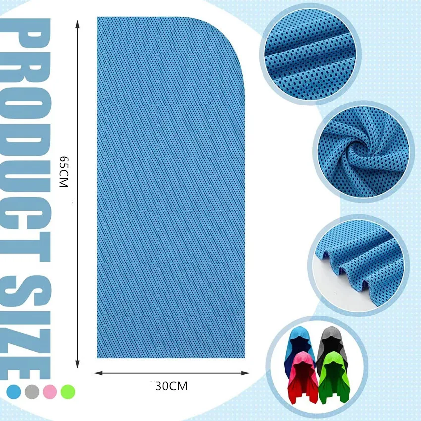 Zomerkoeling Hoodie Handdoek Zweet-Absorberende Koele Anti-Uv Fietsen Zachte Koude Detectie Sneldrogende Sjaal Voor Fitness Wandelen Vissen