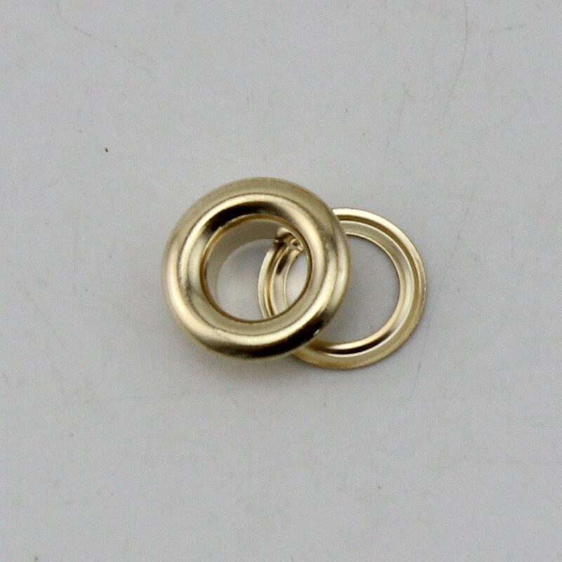 2000sets 4.5MM*8mm*4.5mm Size deviation copper black nickel blow hole garment accessories metal eyelet: Rose gold