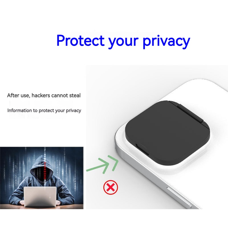 Funda para cámara web, cubierta trasera para lente de teléfono, Protector de privacidad de plástico, funda protectora para lente de cámara para iPhone 16 15 14 13 12 11 Pro Max