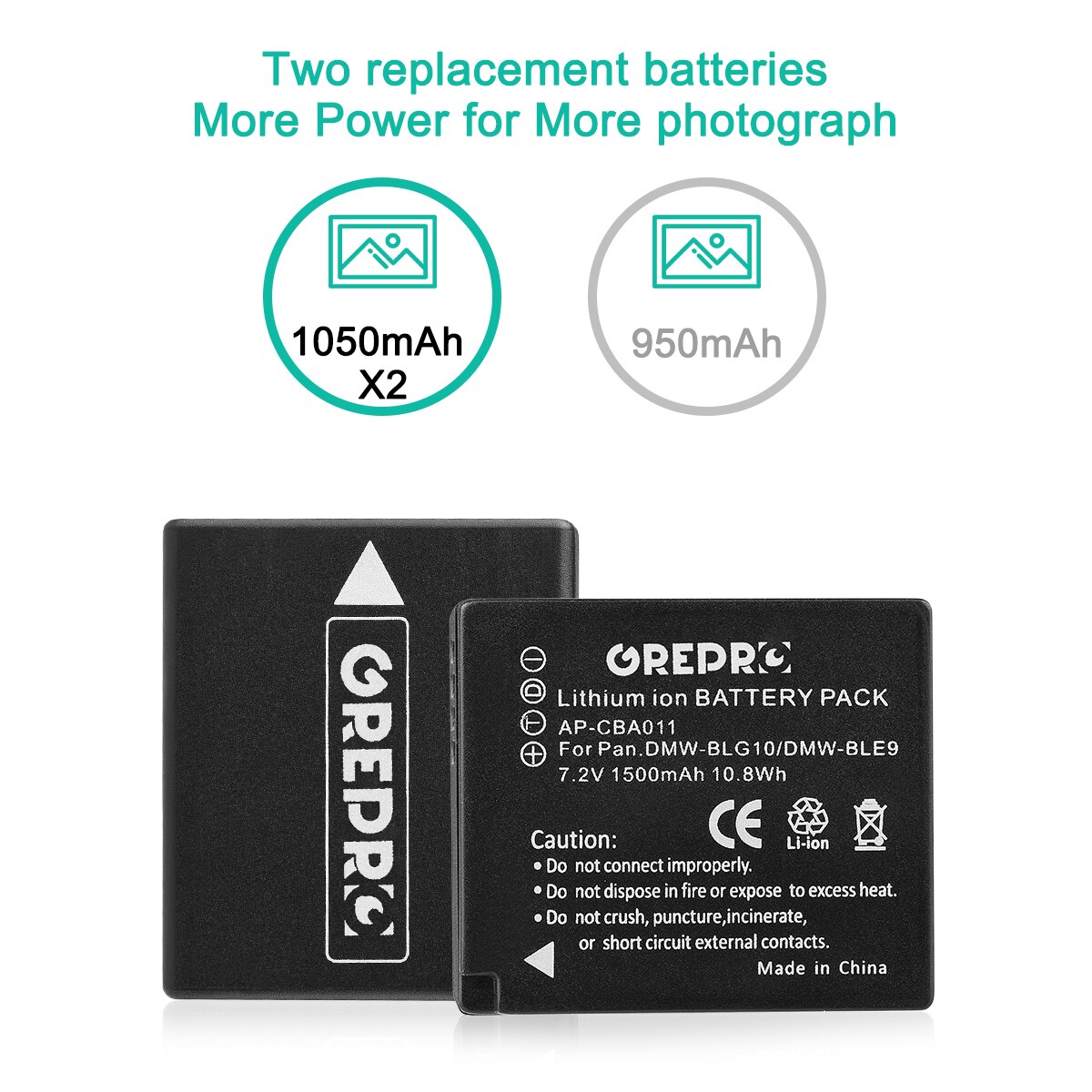 Batterie et chargeur pour Panasonic Lumix DMW-BLG10 DMW-BLE9 DMW BLG10, pour DMC TZ100, DMC-GX80 GX9, TZ80, LX100, DMC-GX7, DC-TZ90