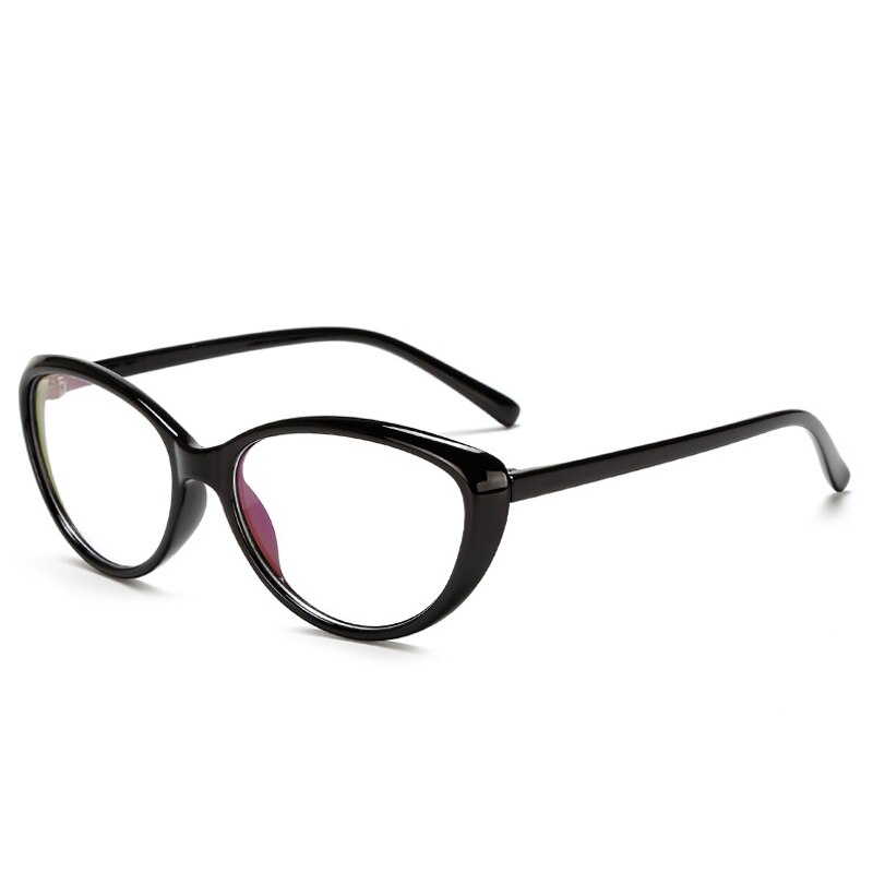 Zilead Spectacle Frame Cat Eye Glasses Frame Clear Lens Women Brand Eyewear Optical Frames Myopia Black Red Eyeglasses Frame: T1