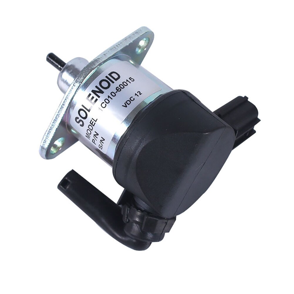 Solenoide de parada de seguridad de aleación de aluminio 1C010-60015 para piezas de Motor de apagado de combustible práctico para Kubota M6800 M8200 M8540