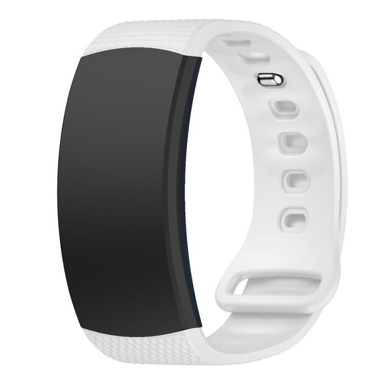 Per Samsung Gear Fit 2 Pro SM-R360 Watch Band Compatibile Per Samsung Gear Fit 2 Pro di Silicone Del Cinturino di Vigilanza di Forma Fisica fascia 95 + 88 millimetri: white