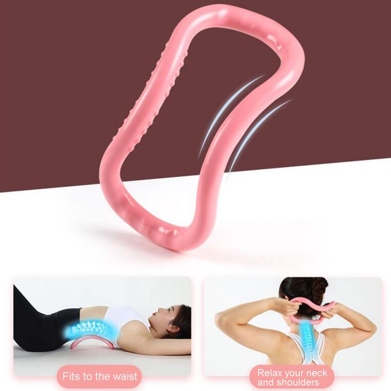 szlsl88 Yoga Fitness Cirkel, Pilates Ring, Pilates Circle,Home Muscle Gym Magic Ring voor Vrouwen