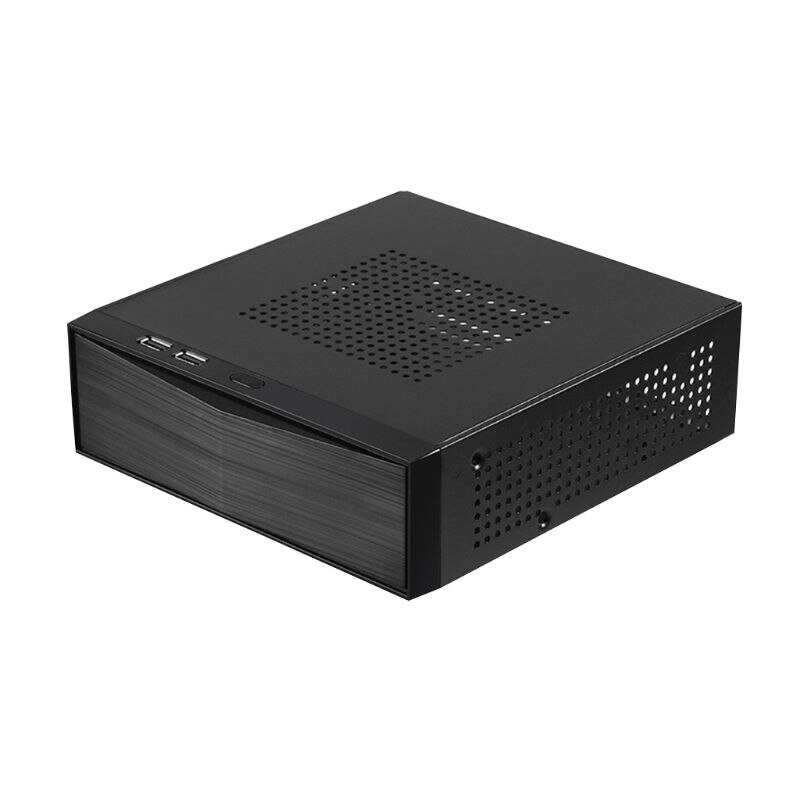 FH05 Host Mini ITX Office Home Computer Case USB2.0 Metal Desktop PC Chassis: Default Title