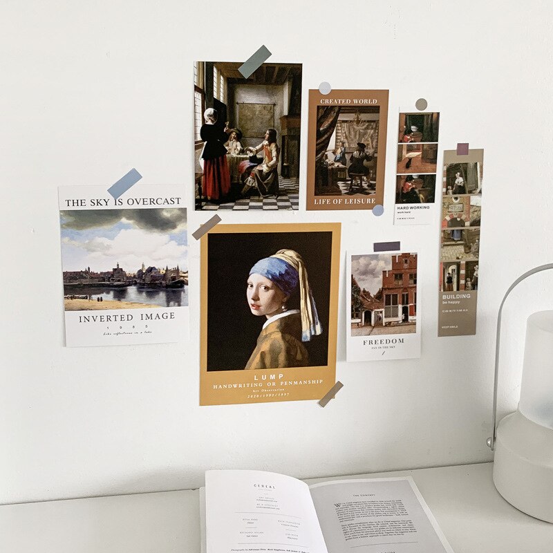 Nordic Eenvoudige Art Postkaart Muur Sticker Fotografie Props Diy Witte Achtergrond Collocatie Kamer Decoratie Kaart Wenskaart