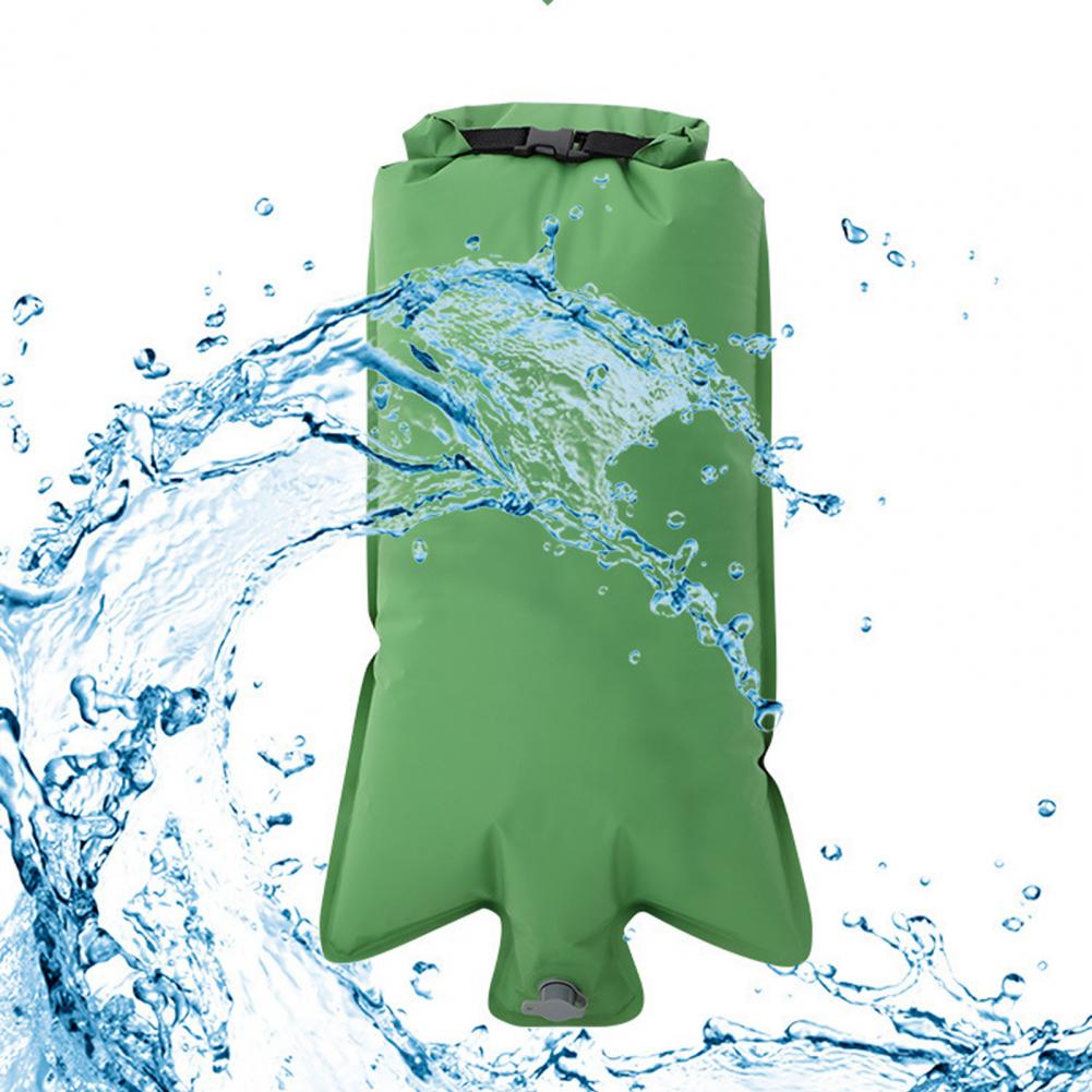 Portable Inflatable Bag Integrated Strap Waterproof Folding Inflatable Flotation Bag Swimming Inflatable Air Bag for Outdoor