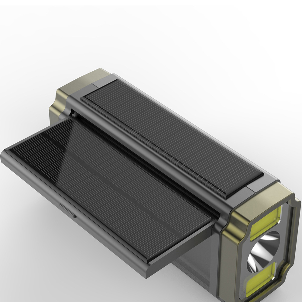 5000 mah nødradio er/fm/noaa værradio solcelledrevet håndsveiv usb oppladbar bærbar radio lommelykt sos powerbank