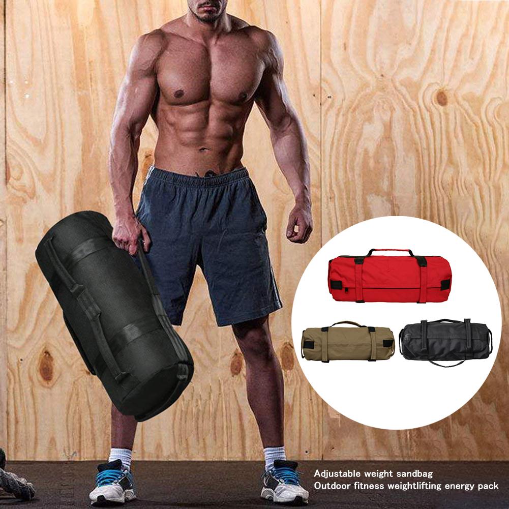 Fitness vægte sandsække træning øvelse yoga heavy duty træningscenter 44 kg sandsæk med 4 justerbare fyldsandposer