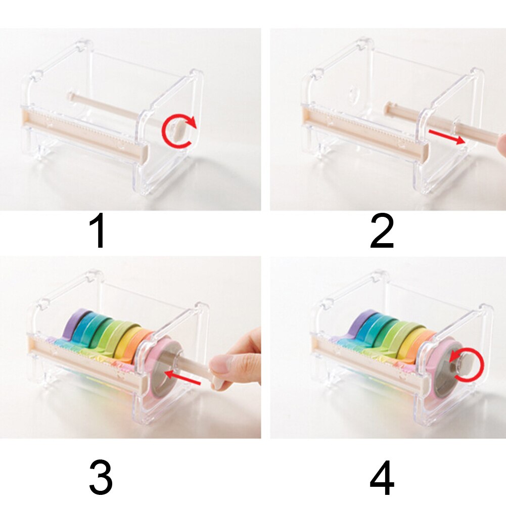 Boîte de rangement, papeterie de bureau, support ruban adhésif mallette de rangement a fonction de découpe