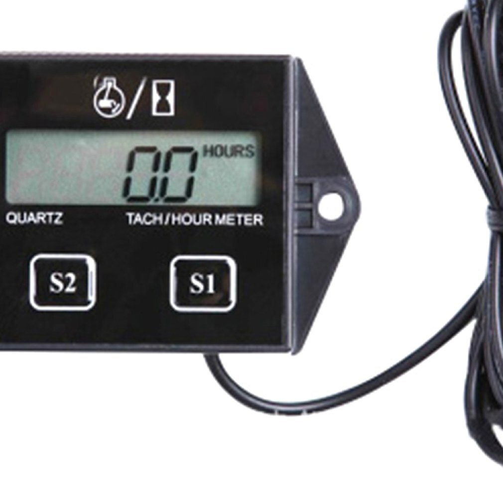 Tacómetro de motor de gasolina, temporizador Abs, inductivo, pantalla Lcd, de bajo voltaje, puede configurar el modo de velocidad 1 Uds.