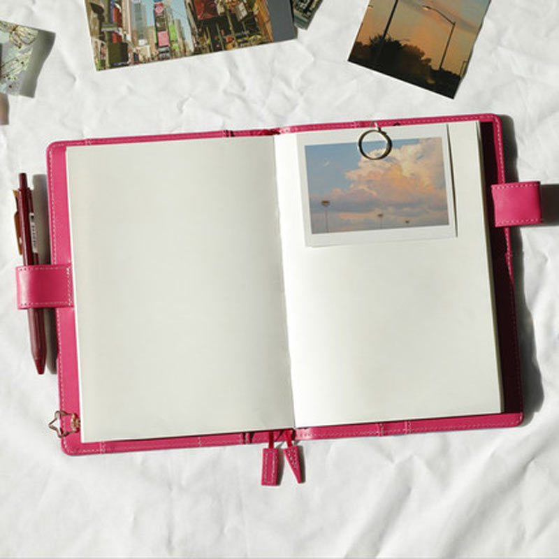 A5 Notebook Cover Planner Diary Book Leather Specifications Covers Japanese Style Icecream Color School