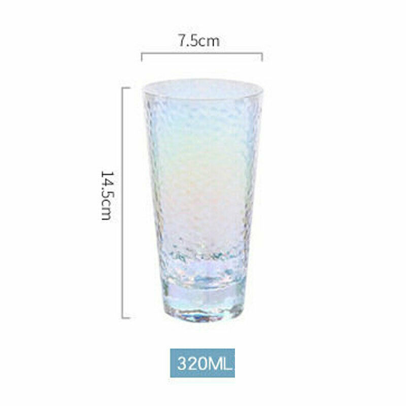 Faroot fargerike glass te kaffe cappuccino kopper drikke krus 300-400ml: 4
