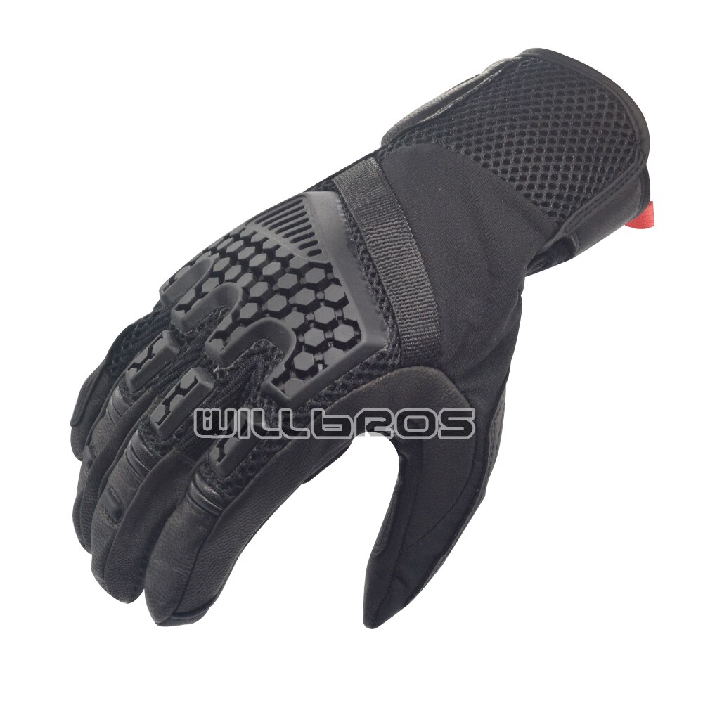 Gants de moto, de trail, d'aventure, de tourisme, ventilés, pour moto de route, de motocross, de course: Noir / Xl