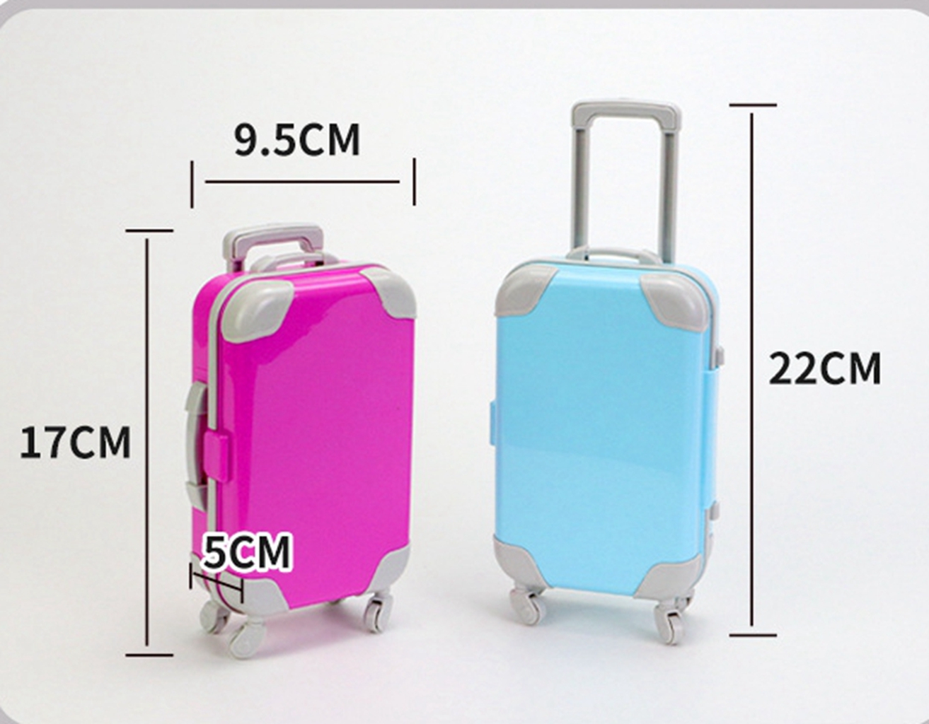 Dollhouse Miniature Scene Decoration Mini Simulation Suitcase For Small Luggage Doll Accessories Toys