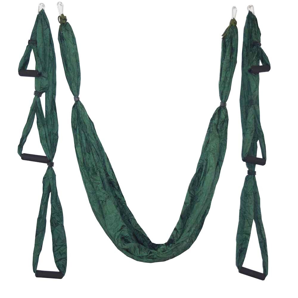2.5*1.5 M Aerial Yoga Hammock Anti-gravity Inversion Swing OR Yoga Extend Belt + Ceiling Hanging Tray for Home Gym: Red