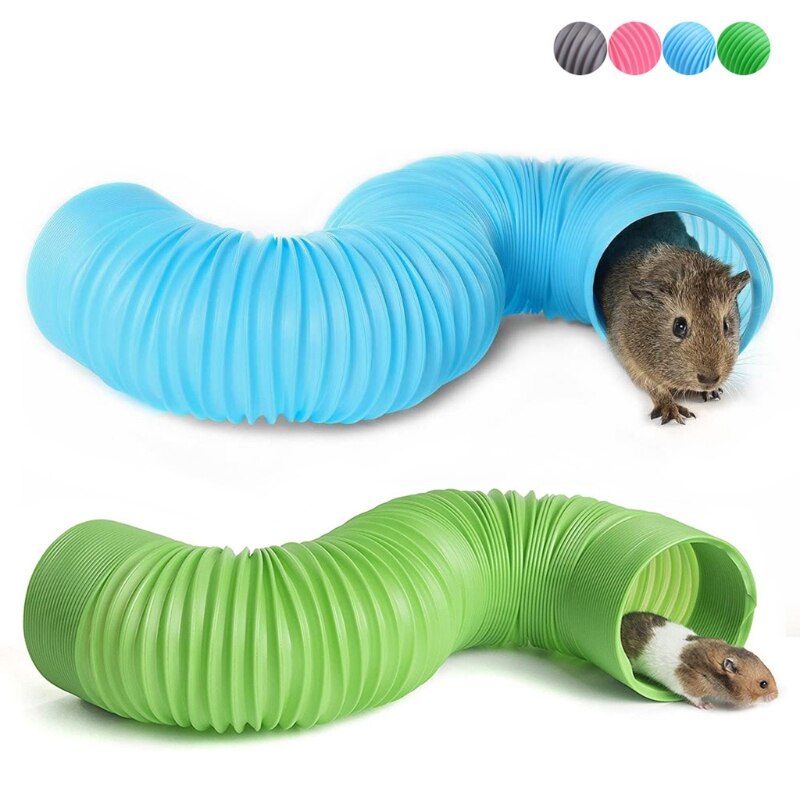 L21A Lustige Smal Haustier Hamster Tunnel KäFeige Spielzeug Frettchen Ratte Spielen Verstecken Rohr für Innen DIY Versteck Pipeline Spielzeug