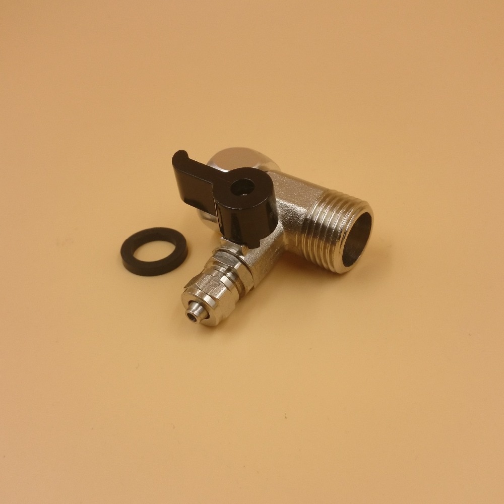 Tee 1/2"Male BSP-1/4"Tube-1/2"Female BSP tap shut off Ball Valve StainlessSteel Fitting Connection RO Water Filter
