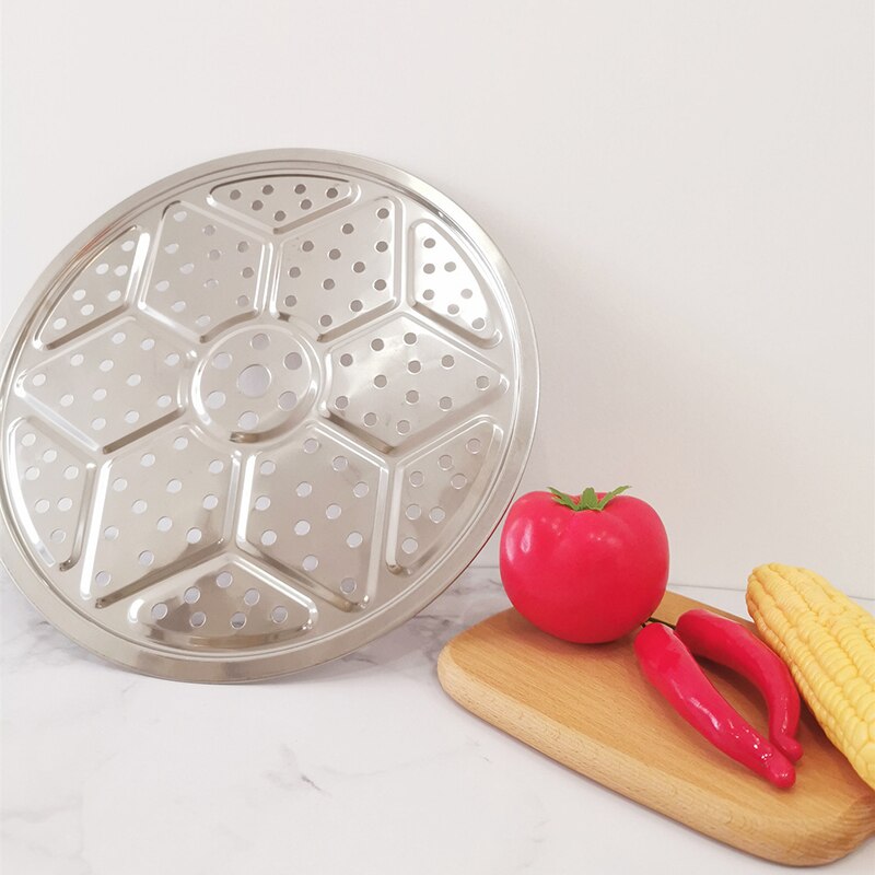 18-50cm Stainless Steel Round Steamer Tray For Cooking Dumpling Bread Steamed Rice Cooker Rack Cookware Kitchen Accessories
