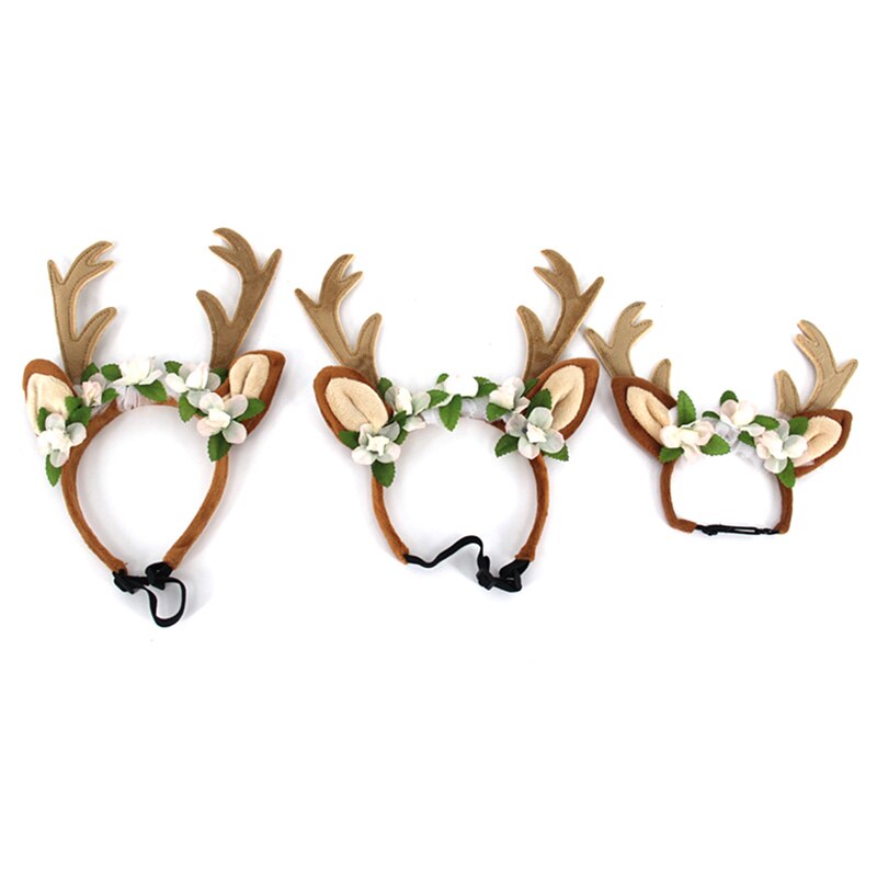 Kat hond hoofdband schoonheid kerst huisdier accessoires hond haarspeld katten ornamenten kerst gewei hoofdband s/m/l