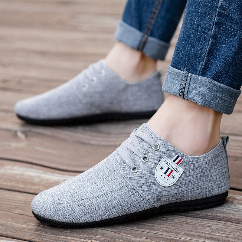 Herenschoenen casual ademende instappers heren loafers flats canvas schoenen heren witte sneakers comfortabele rijschoenen zapatos hombre