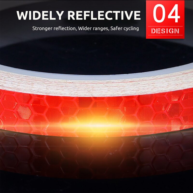 VICTGOAL Bike Stickers Decals Reflective Stickers Strip Bicycle Reflective Tape Sticker Bicycle Wheel Bike Bicycle Accessories