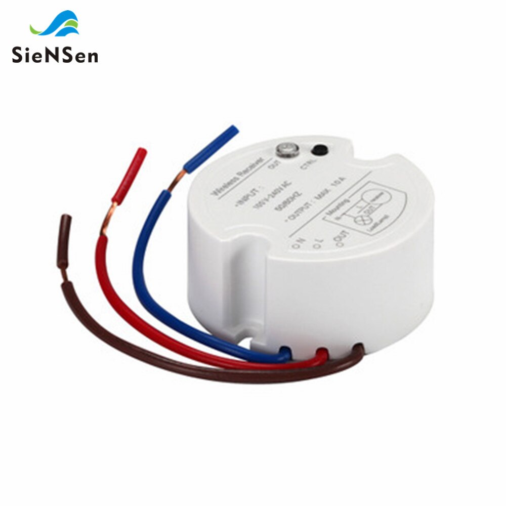 SienSen Self-Powered Wireless Switch No Battery Waterproof Transmitter Light Wall Remotes 433Mhz RF Receiver Remote Control Kit