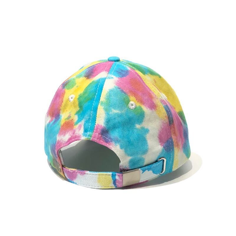 Unisex Solid Color Baseball Cap Outdoor Tie-Dye Cap Sun Hat Adjustable Sports Caps Accessories