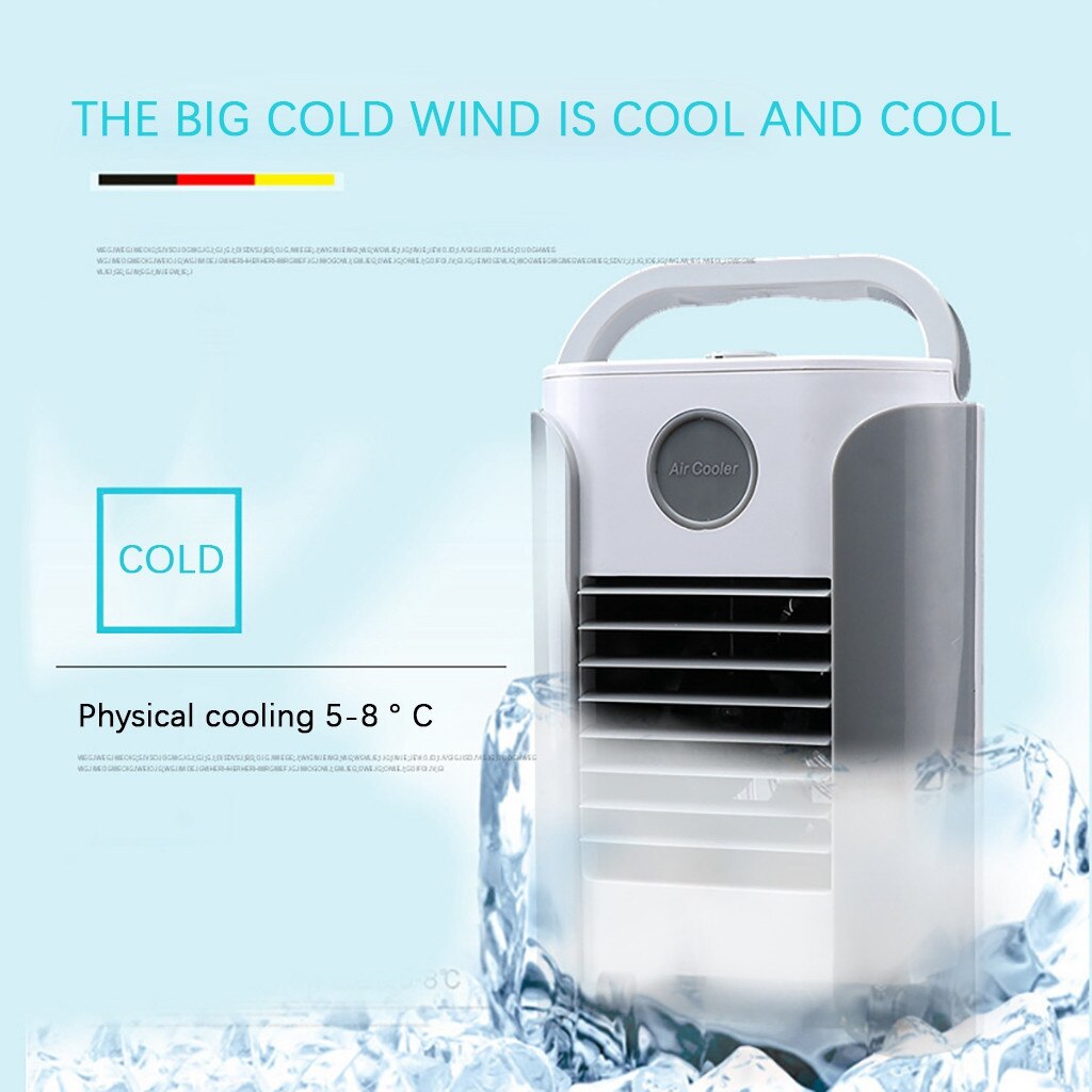 Portable Air Coler Mini Airconditioner Usb Opladen Multifunctionele Bluetooth Fm Airconditioner Luchtbevochtigers Fan # Y # g40