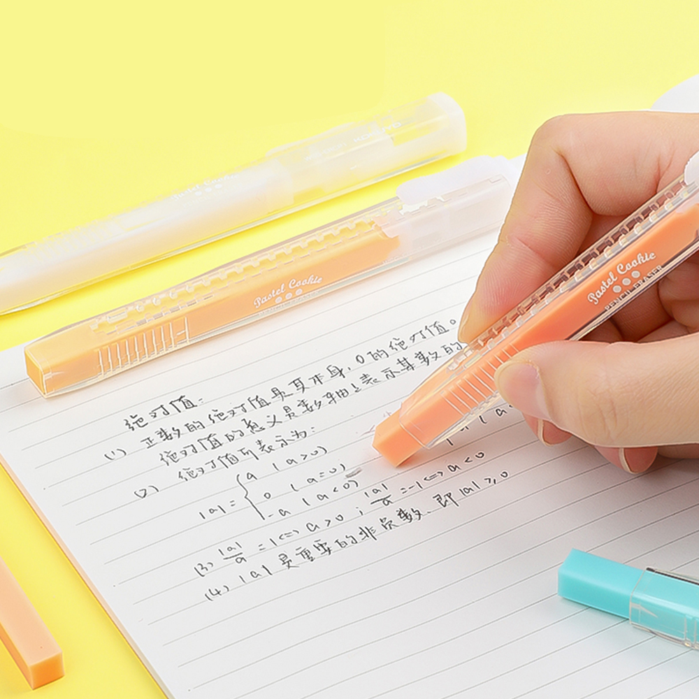 1/2 Stuks Japan KOKUYO Potlood Gum Pen Stijl Push-Pull Schoon Zonder Spuren Verlaten Leuke Kawaii Kids schoolbenodigdheden Potlood