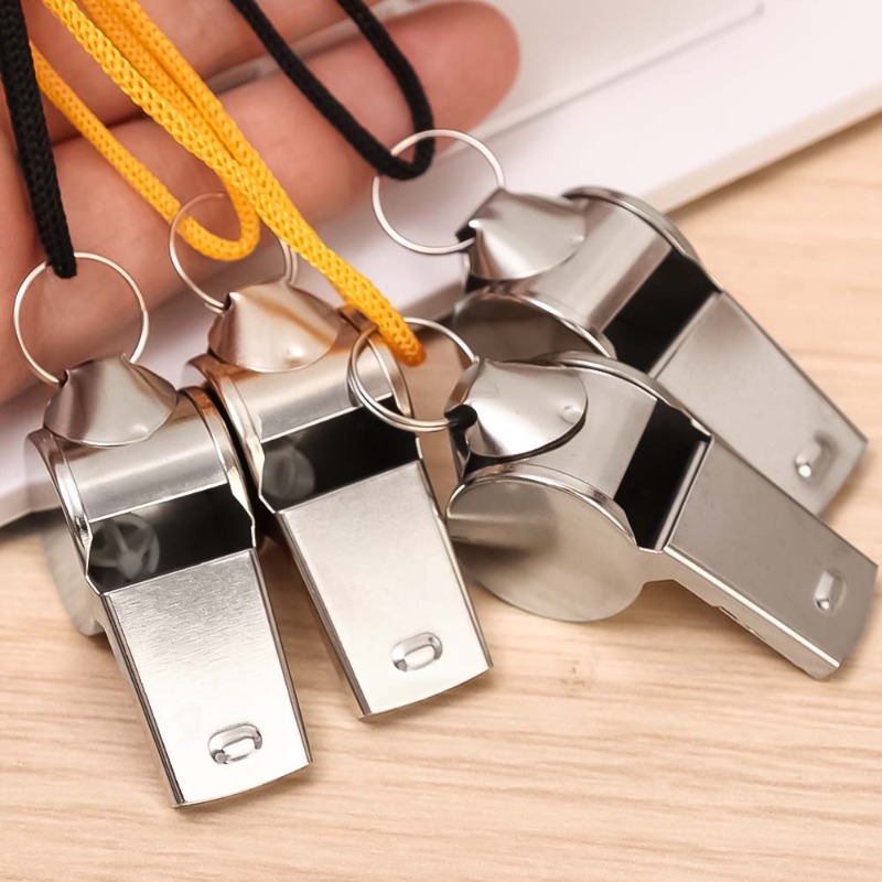 10/1pcs Whistle Sport Rugby Referee Stainless Steel Whistles Soccer Football Basketball Party Training School Cheerleading Tools