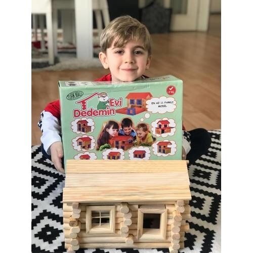 Miniatur Natürliche 3D Puppenhaus Spielzeug Pädagogisches Spielzeug 100% Holz Neue Villa Haus Handgemachte geburtstag Hause Super Kreative einstellen