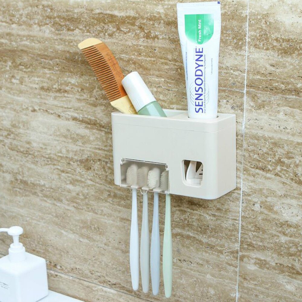 Badkamer levert apparaten, wandmontage tandenborstelhouder, automatische automatische tandpasta, tand-knijpen LO714326