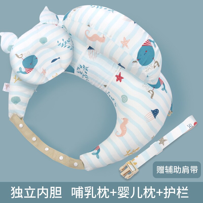 Coussins d&#39;allaitement pour bébé, housse lavable, multifonction, ajustable, pour nourrissons: Underwater World 4